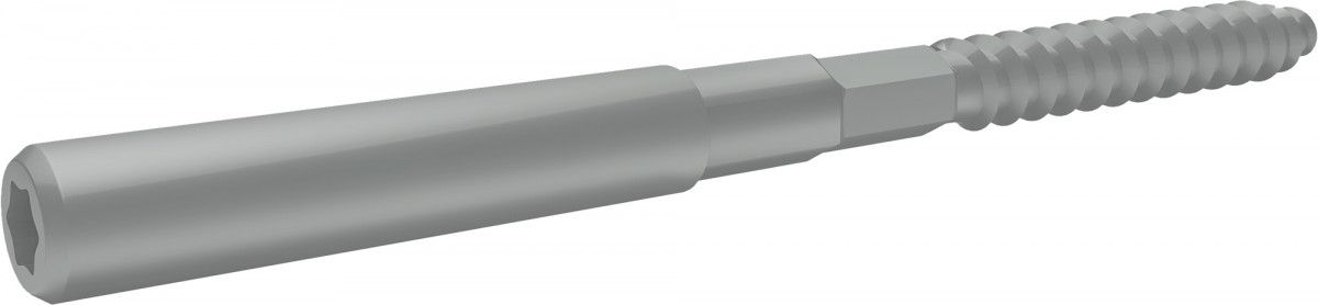 Шуруп-шпилька 8х160 Grand Line RAL 9006 бело-алюминиевый