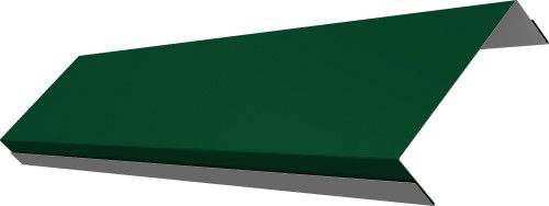 Ламель обратная 100 забора жалюзи Техас Grand Line 0,5 ПЭ RAL 6005 зеленый мох