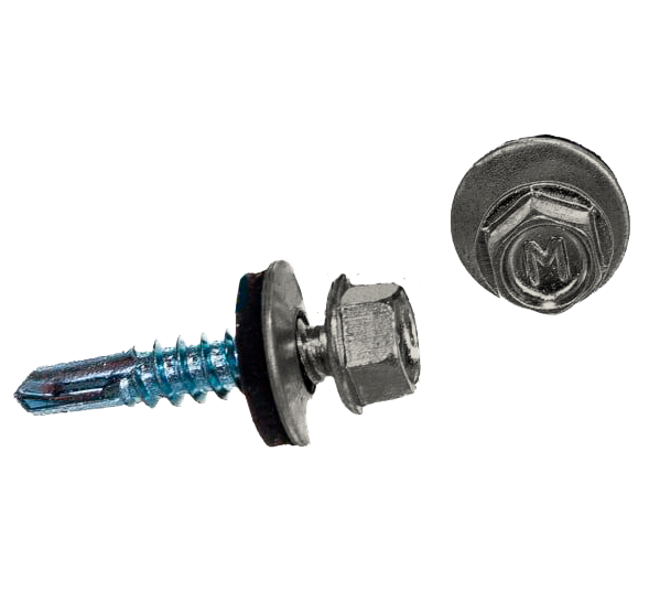 Саморез по металлу Daxmer 5,5х25 RAL 9002 (250) сверло №3