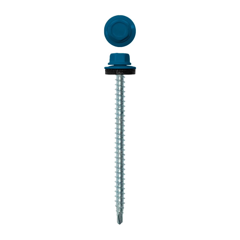 Саморез кровельный 4,8х70 (100шт) сверло №1 RAL 5010