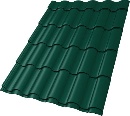 Профиль волновой "Кредо" ("Kredo") 0,45 Drap ТХ RAL 6005 зеленый мох