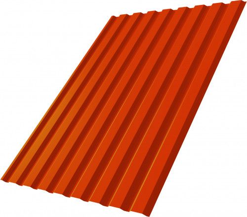 Профнастил С20A Grand Line 0,45 ПЭ RAL 2004 оранжевый