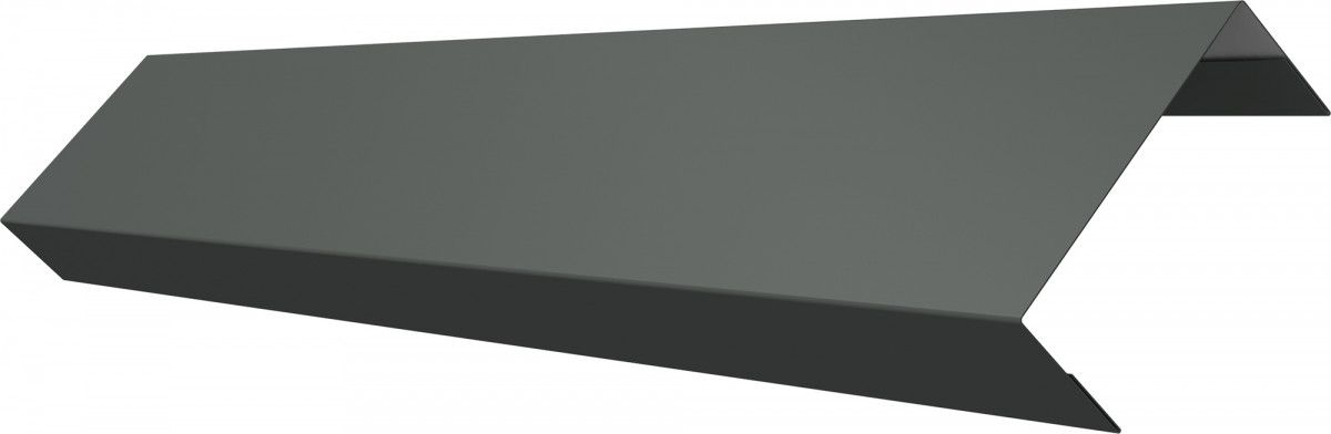 Ламель лицевая 50 забора жалюзи Техас Grand Line 0,45 ПЭ RAL 7005 мышино-серый