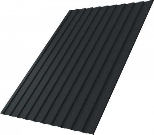 Профнастил С8A в01 Grand Line 0,5 Сатин RAL 7016 антрацитово-серый