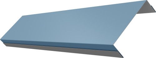 Ламель обратная 100 забора жалюзи Техас Grand Line 0,45 Drap ТХ RAL 5024 пастельно-синий
