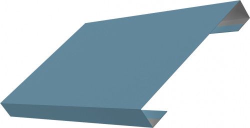 Ламель лицевая 150 забора жалюзи Техас Grand Line 0,45 Drap ТХ RAL 5024 пастельно-синий