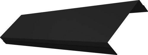Ламель обратная 100 забора жалюзи Техас Grand Line 0,5 Полидэкстер TwinColor RAL 9005 черный