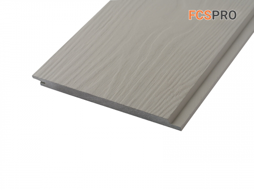 Фиброцементный сайдинг 190х10мм FCSPRO Wood Click F52 жемчужный минерал (3м)