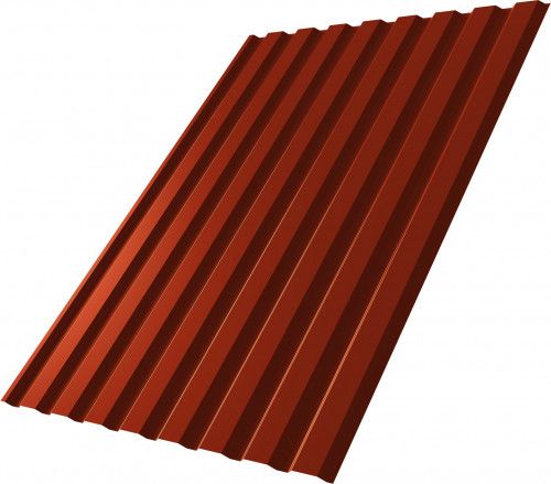Профнастил С20A Grand Line 0,45 Drap СТ RAL 8004 терракота