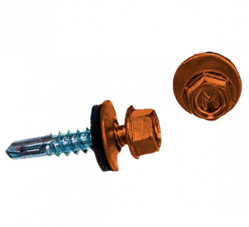 Саморез по металлу Daxmer 5,5х25 (250шт) сверло №3 RAL 2003
