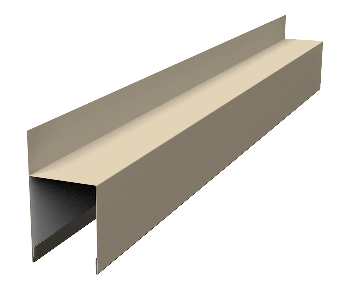 Планка опорная составная внешняя для забора жалюзи Палермо Grand Line 0,45 Drap ТХ RAL 1015 светлая слоновая кость (1,8м)