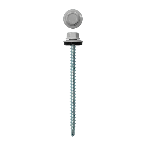 Саморез кровельный 4,8х70 (100шт) сверло №1 RAL 7047