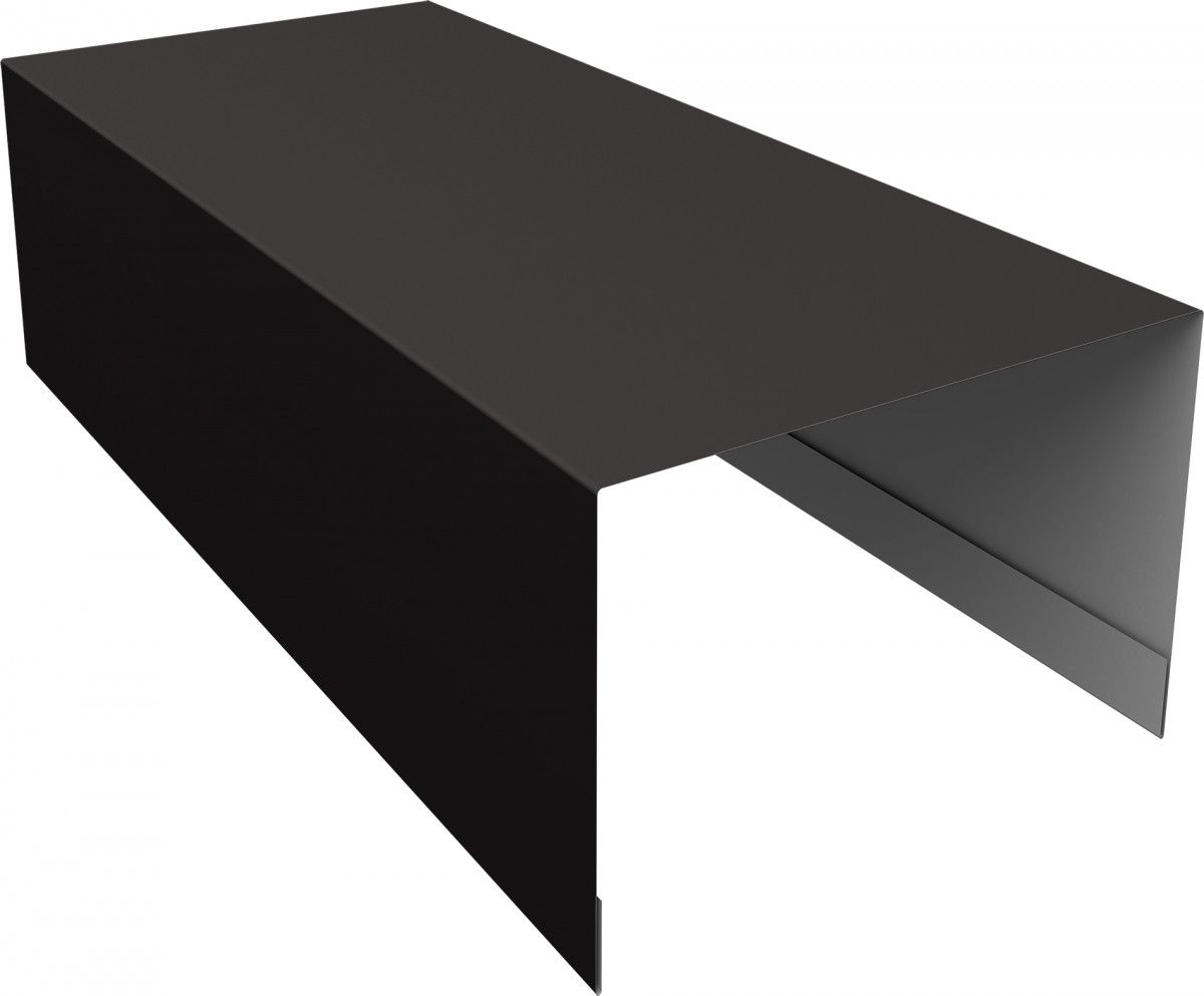 Планка боковая для забора из сайдинга ЭкоБрус Grand Line 0,5 Drap RR 32 темно-коричневый (2,06м)