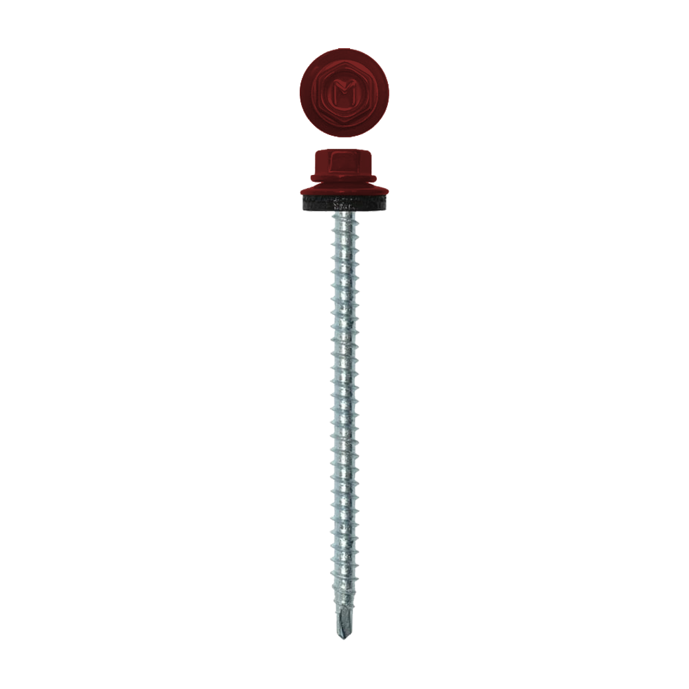 Саморез кровельный Daxmer 4,8х80 (100шт) сверло №1 RAL 3011