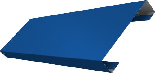 Ламель лицевая 100 забора жалюзи Техас Grand Line 0,5 Сатин RAL 5005 сигнальный синий