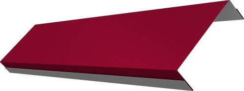 Ламель обратная 100 забора жалюзи Техас Grand Line 0,45 ПЭ RAL 3003 рубиново-красный