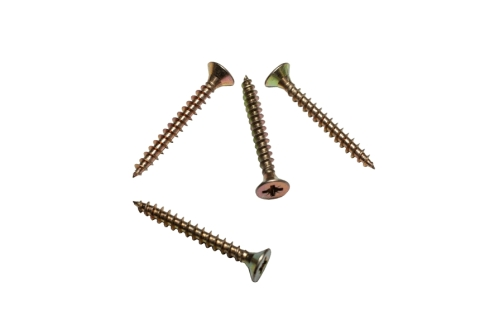 Саморез для крепления ступеней ДПК Rizzel (Pz 6,0х40) Pz2 желтый цинк 12х300шт, (короб)