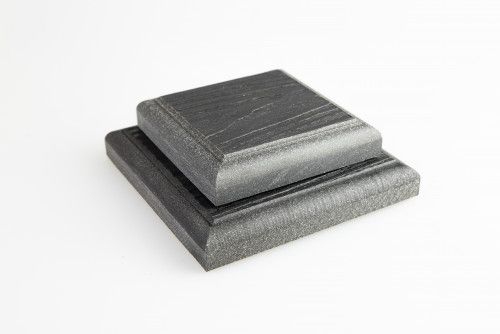 Комплект крышка-юбка для столба ДПК Grand Line 3D 100х100мм графит