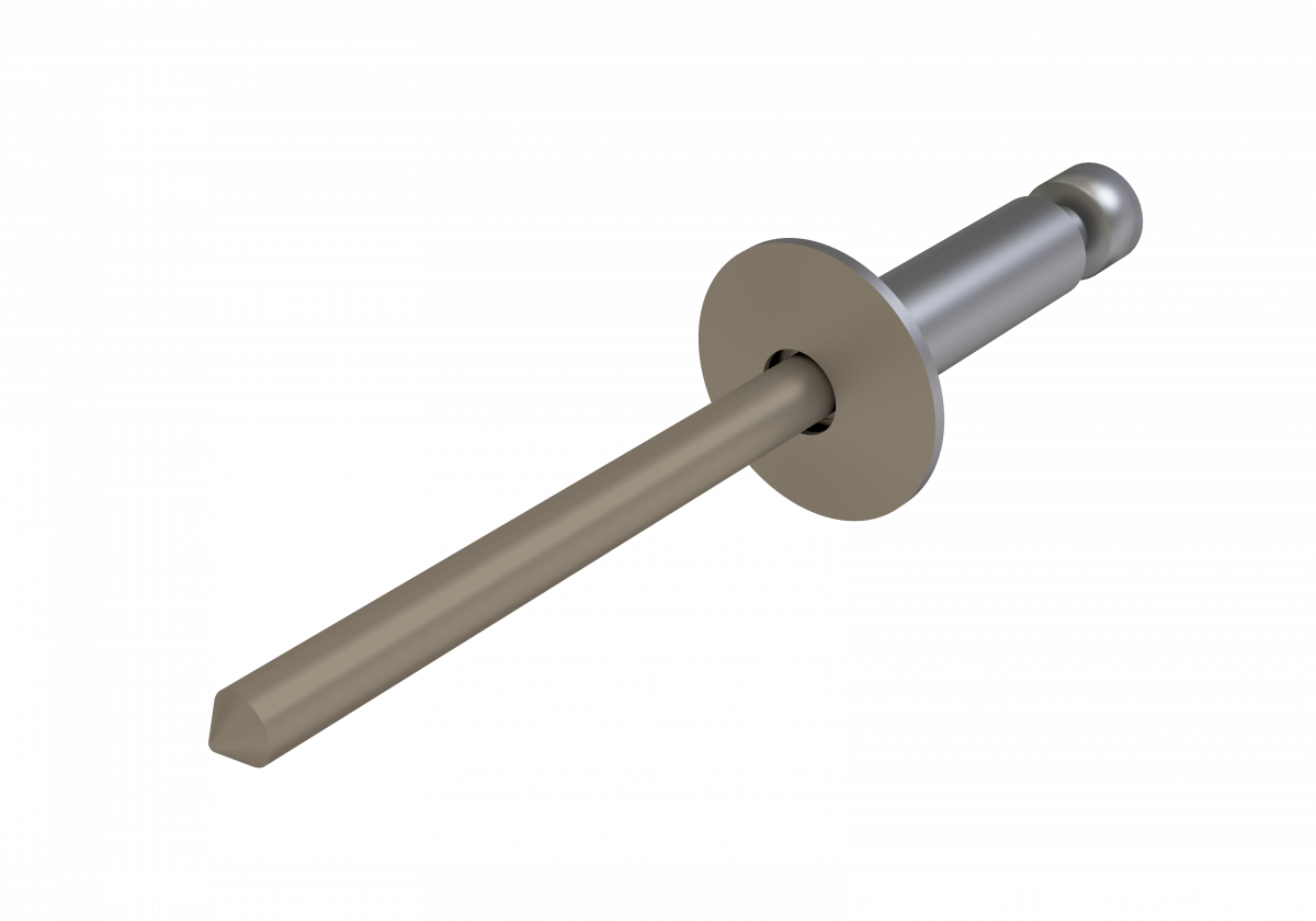 Заклёпка вытяжная Daxmer 4,8х21х14 (200шт) нерж/нерж RAL 1035