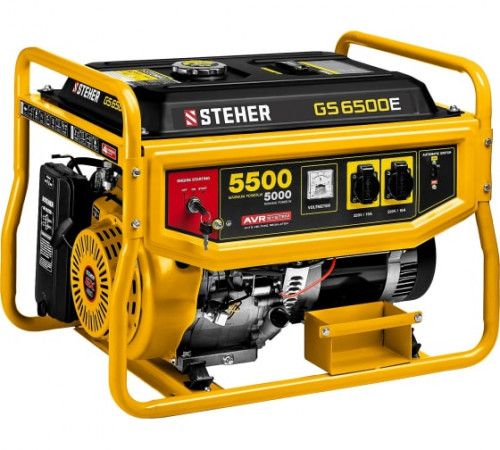 Генератор бензиновый Steher с электростартером 5500 Вт (GS-6500E)