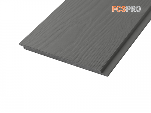 Фиброцементный сайдинг 190х10мм FCSPRO Wood Click F54 пепельный минерал (3м)