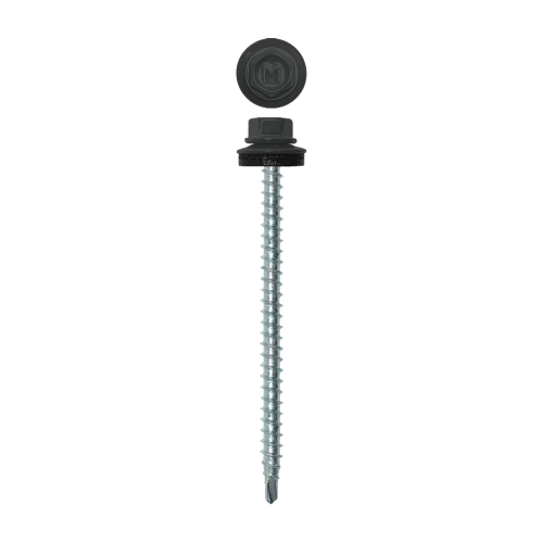 Саморез кровельный Daxmer 4,8х70 (100шт) сверло №1 RAL 7016