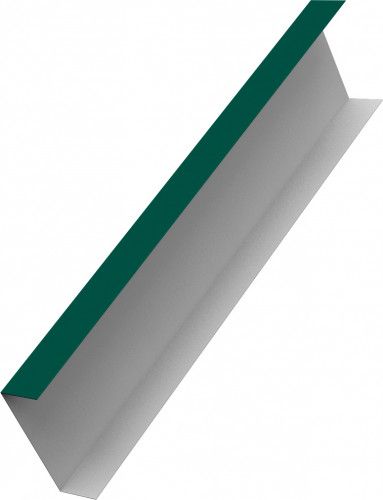 Декоративная накладка на столб универсальная 60х60 для забора жалюзи Grand Line 0,45 Drap RAL 6005 зеленый мох (1,8м)