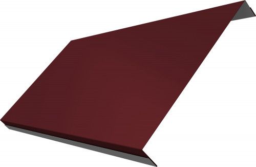 Ламель обратная 200 забора жалюзи Техас Grand Line 0,45 Drap RAL 3005 красное вино