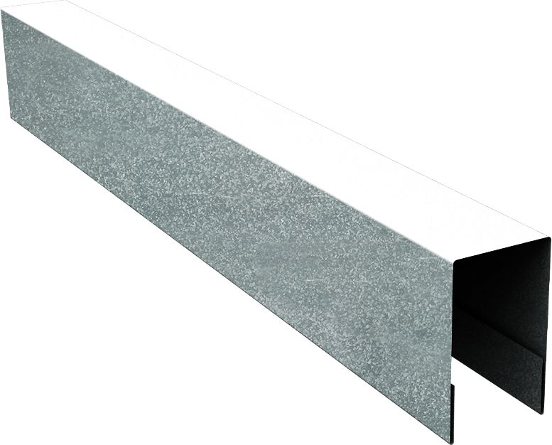Планка боковая для забора из сайдинга Квадро Брус, Вертикаль Grand Line 0,4 Zn (2м)