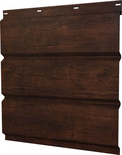 Софит металлический Классик в01 Grand Line без перфорации 0,45 Принт Премиум двухсторонний с пленкой Бразильская вишня темная Фреш