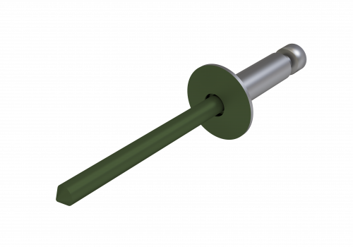 Заклёпка вытяжная Daxmer 3,2х10 (1000шт) сталь/сталь RAL 6020