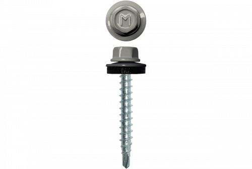 Саморез кровельный Daxmer 4,8х35 RAL 9002 (250) сверло №1