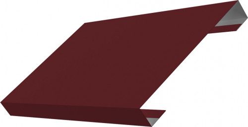 Ламель лицевая 150 забора жалюзи Техас Grand Line 0,45 Drap RAL 3005 красное вино