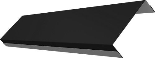 Ламель обратная 100 забора жалюзи Техас Grand Line 0,45 Drap СТ RAL 9005 черный