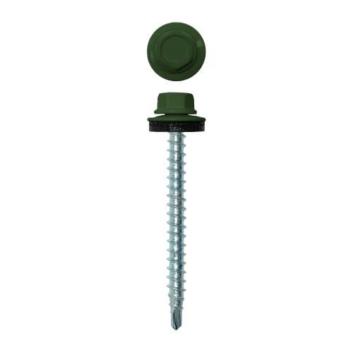 Саморез кровельный 4,8х50 (150шт) сверло №1 RAL 6020