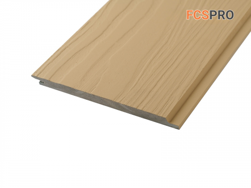 Фиброцементный сайдинг 190х10мм FCSPRO Wood Click F11 золотой песок (3м)