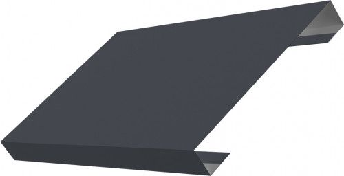 Ламель лицевая 150 забора жалюзи Техас Grand Line 0,45 Drap ТХ RAL 7024 мокрый асфальт