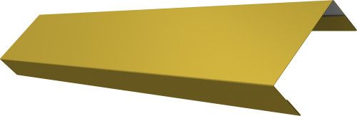 Ламель лицевая 50 забора жалюзи Техас Grand Line 0,45 ПЭ RAL 1018 цинково-желтый