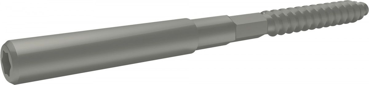 Шуруп-шпилька 8х160 Grand Line RAL 7023 серый бетон