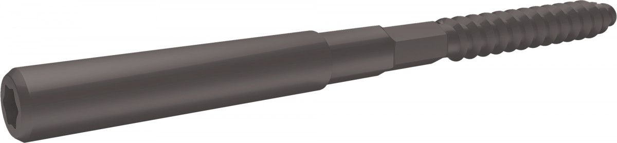 Шуруп-шпилька 8х160 Grand Line RAL 8019 серо-коричневый