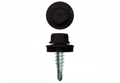 Саморез по металлу Daxmer 4,8х19 RAL 9005 (250) сверло №2