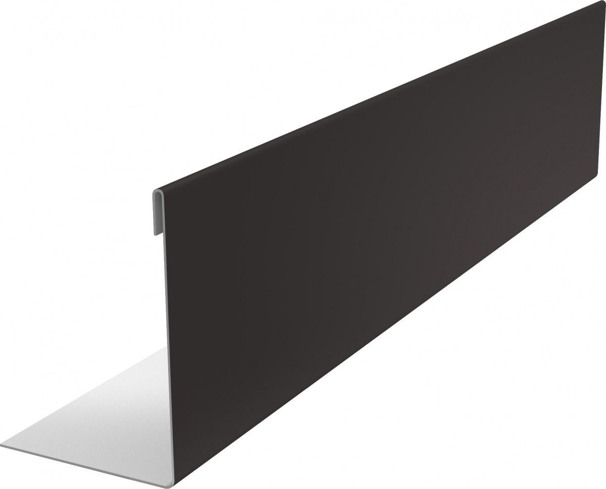 Нащельник 25х35 для забора жалюзи к ламели 125 Техас Grand Line 0,5 PurPro RR 32 темно-коричневый (1,5м)