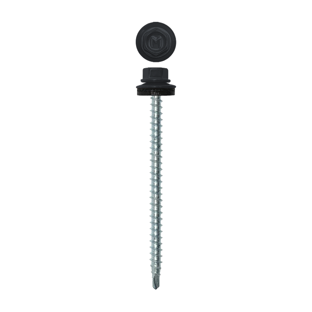 Саморез кровельный Daxmer 4,8х70 (100шт) сверло №1 RAL 7024