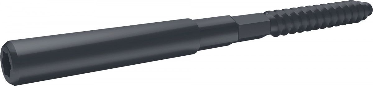 Шуруп-шпилька 8х160 Grand Line RAL 7024 мокрый асфальт