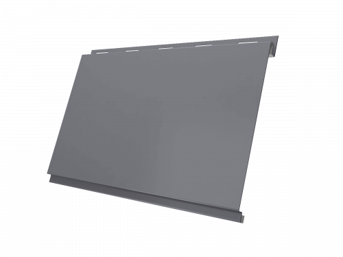 Софит металлический Вертикаль классик Grand Line 0,45 Drap с пленкой RAL 7004 сигнальный серый