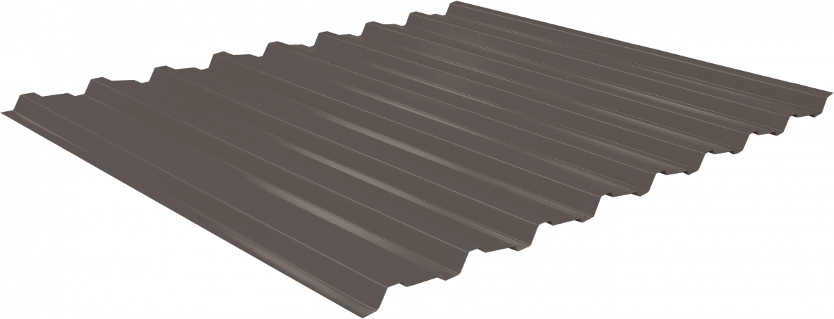 Профнастил Estet C19 0,5 PE-Double RAL 8017 шоколад