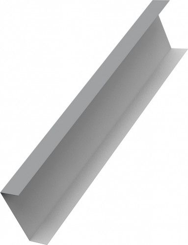 Декоративная накладка на столб универсальная 80х80 для забора жалюзи Grand Line 0,5 Сатин RAL 7004 сигнальный серый (2,5м)