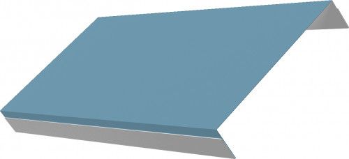 Ламель обратная 150 забора жалюзи Техас Grand Line 0,45 Drap ТХ RAL 5024 пастельно-синий