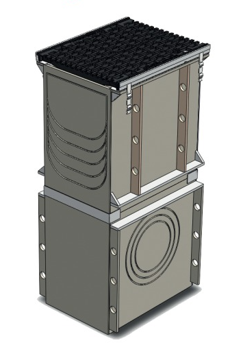 Пескоуловитель пластиковый Aquastok Profi DN300 D400 комплект