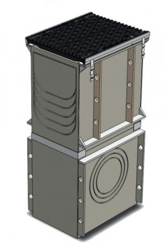 Пескоуловитель пластиковый Aquastok Profi DN300 D400 комплект